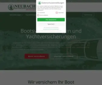 Neubacher-Marine.de(Bootsversicherungen & Yachtversicherungen hier online berechnen) Screenshot