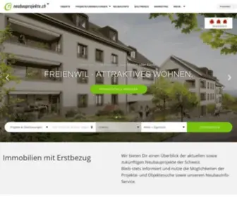 Neubauprojekte.ch(Zürich) Screenshot