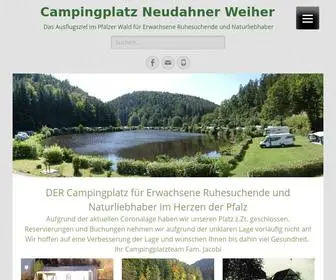 Neudahner-Weiher.de(Herzlich Willkommen am Campingplatz Neudahner Weiher) Screenshot