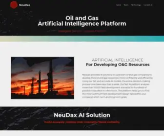 Neudax.com(AI for Oil & Gas) Screenshot