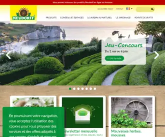 Neudorff.fr(Neudorff: protection et soins des plantes pour un jardin au naturel. Points de vente et produits) Screenshot