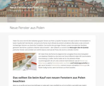 Neue-Fenster-Aus-Polen.de(Neue Fenster aus) Screenshot