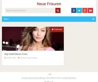 Neue-Frisuren.com(Neue Frisuren) Screenshot