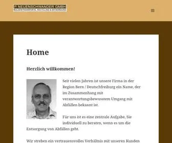 Neuenschwander-Mulden.ch(Neuenschwander GmbH) Screenshot