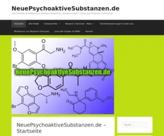 Neuepsychoaktivesubstanzen.de(Informationen & Aufkläung zu Research Chemicals) Screenshot