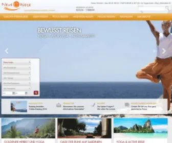 Neuewege.com(Ayurveda & Asien Reisen Spezialist NEUE WEGE) Screenshot