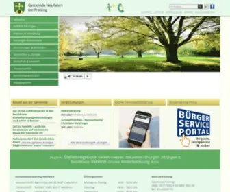 Neufahrn.de(Gemeinde Neufahrn) Screenshot