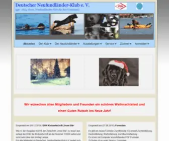 Neufundlaender-DNK.de(Deutscher Neufundländer) Screenshot