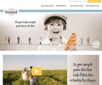 Neuhauser.fr(Boulangerie Viennoiserie Pâtisserie Industrielle Française) Screenshot