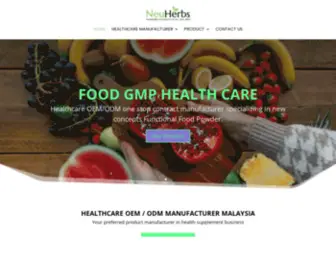 Neuherbs.com.my(Healthcare OEM/ODM Manfacturer Malaysia) Screenshot