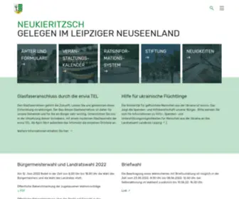 Neukieritzsch.de(Gemeinde Neukieritzsch) Screenshot