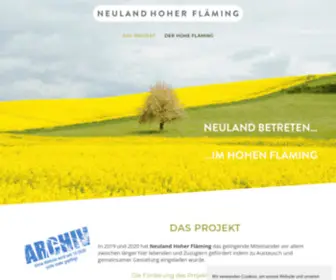 Neuland-Hoher-Flaeming.de(NEULAND Hoher Fläming) Screenshot