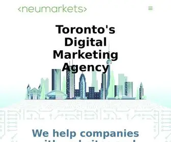 Neumarkets.com(Toronto's Digital Marketing Agency) Screenshot
