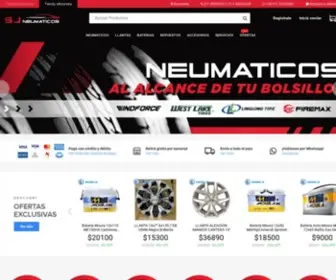 Neumaticos-Sanjose.com.ar(Bienvenidos a SJ Neumáticos Especialistas en Neumáticos y llantas SJ Neumáticos) Screenshot