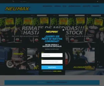 Neumax.cl(Compra y cambia tus neumáticos online) Screenshot