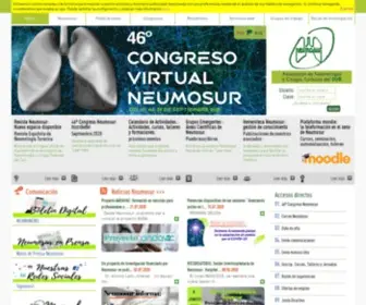 Neumosur.net(Neumosur es una organización social médico) Screenshot