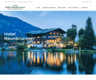 Neunbrunnen.at(Hotel Neunbrunnen in Maishofen) Screenshot