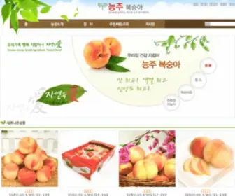 Neungju.co.kr(화순 능주 복숭아) Screenshot