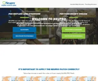 Neupro.com(Parkinson's) Screenshot