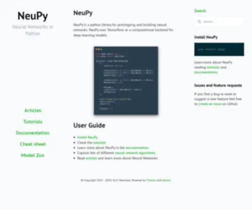 Neupy.com(Neupy) Screenshot