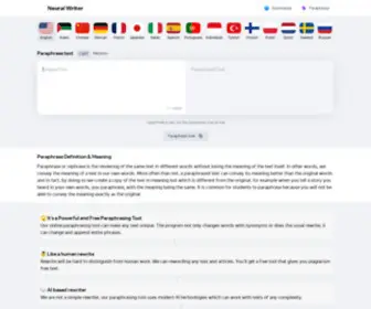 Neuralwriter.com(neuralwriter) Screenshot