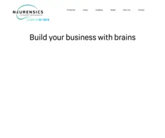 Neurensics.com(Neuro-marktonderzoeksbureau) Screenshot