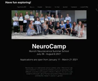 Neurocamp-Munich.com(NeuroCamp München) Screenshot