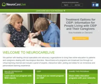 Neurocarelive.com(NeuroCareLive Home) Screenshot