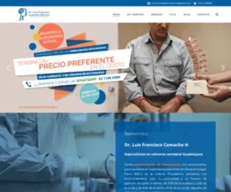 Neurocirugiadrcamacho.com(Dr Camacho) Screenshot