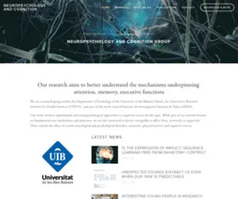 Neurocog-Uib.com(Neuropsychology and Cognition) Screenshot