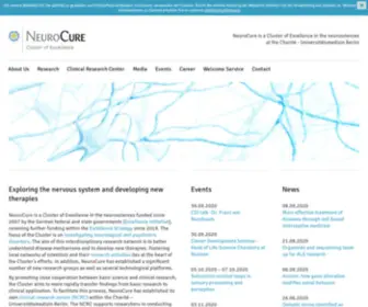 Neurocure.de(The NeuroCure Cluster of Excellence) Screenshot