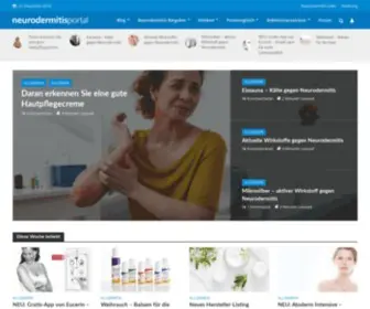Neurodermitisportal.de(Neurodermitis Selbsthilfe und Ratgeber) Screenshot