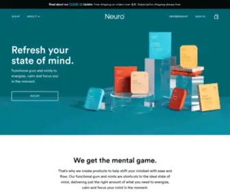 Neurogum.com(Neuro Gum and Neuro Mints) Screenshot