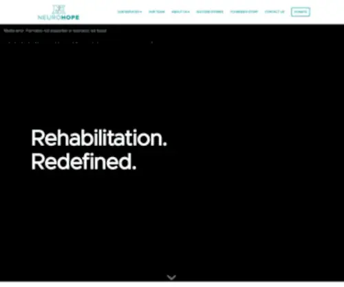 Neurohopewellness.org(Rehabilitation Redefined) Screenshot
