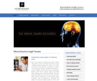 Neurolaw.com(Neurotrauma Legal Issues) Screenshot