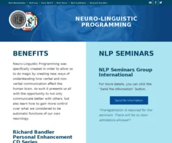 NeurolinguisticProgramming.com(Neuro-Linguistic Programming, Richard Bandler) Screenshot