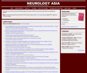 Neurology-Asia.org(Neurology Asia) Screenshot