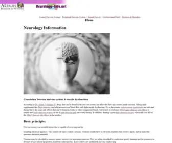 Neurology-Info.net(Neurology Info) Screenshot