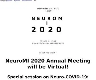 Neuromi2020.org(Home) Screenshot