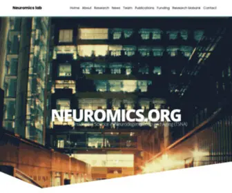 Neuromics.org(Translational and Clinical Research Unit for Parkinson’s disease) Screenshot