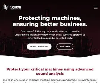 Neuronsw.com(Predictive maintenance by Neuron soundware) Screenshot