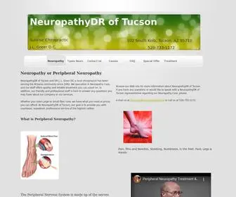 Neuropathydroftucson.com(Peripheral Neuropathy Treatment Care for painful burning feet in Tucson Arizona by J.L) Screenshot