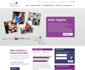 Neurorestorative.com(Rebuilding Lives After Brain Injury) Screenshot