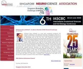Neuroscience.org.sg(Singapore NeuroScience Association) Screenshot