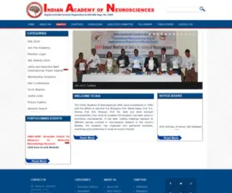 Neuroscienceacademy.org.in(INDIAN ACADEMY OF NEUROSCINECE IN INDIA) Screenshot