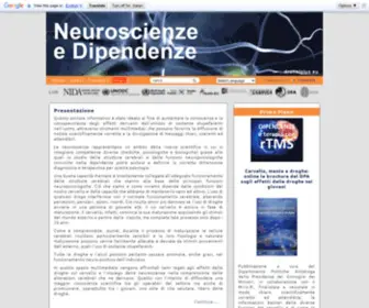 Neuroscienzedipendenze.it(Homepage Neuroscienze e Dipendenze) Screenshot