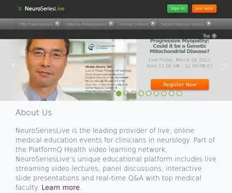Neuroserieslive.com(Continuing Medical Education) Screenshot