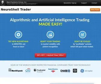 Neuroshell.com(Advanced Neural Network Software for Financial Forecasting and Stock Prediction) Screenshot