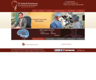 Neurosurgeonadelaide.com.au(Dr Santosh Poonnoose) Screenshot