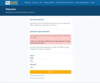 Neurosurgerylogin.org(SSO Management System) Screenshot